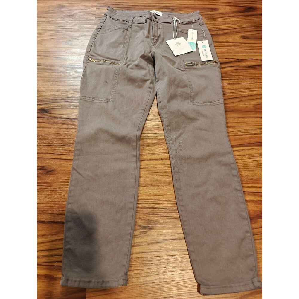 Pistola Neutral Gray-Taupe Casual Pants
